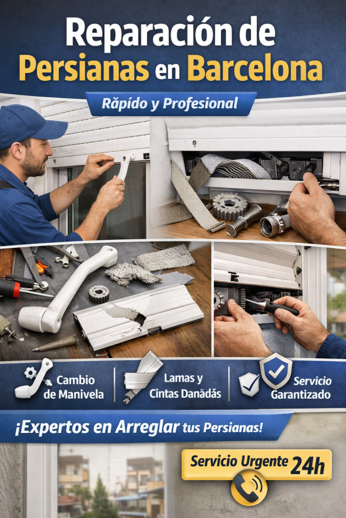 reparación persianas de manivela Barcelona