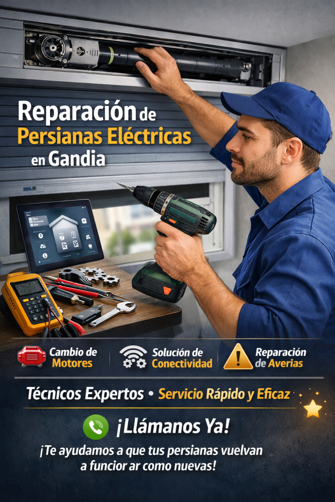 reparación persianas eléctricas Gandía